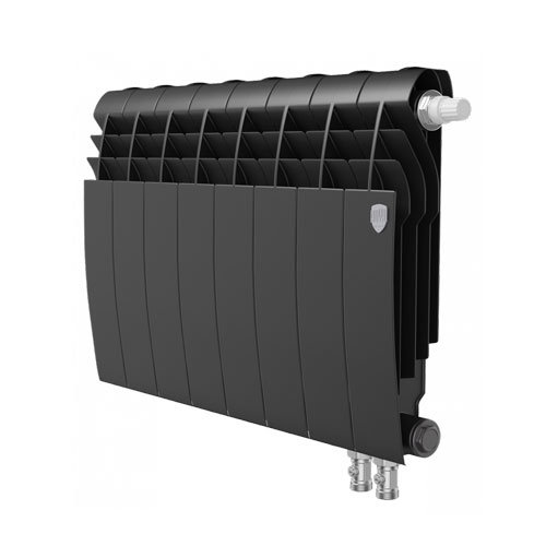 Радиатор биметаллический Royal Thermo BiLiner 350 VD 8 секций Noir Sable Royal Thermo