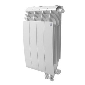 Радиатор биметаллический Royal Thermo BiLiner 500 VD 4 секции Bianco Traffico