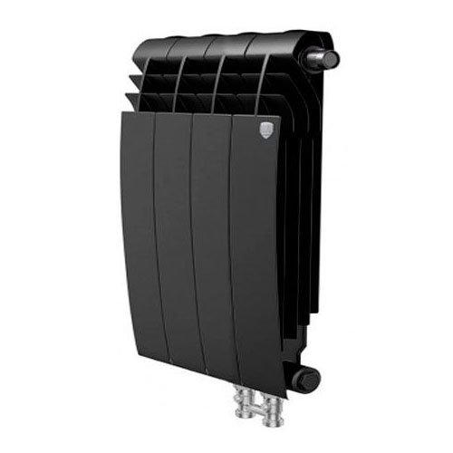 Радиатор биметаллический Royal Thermo BiLiner 500 VD 4 секции Noir Sable Royal Thermo