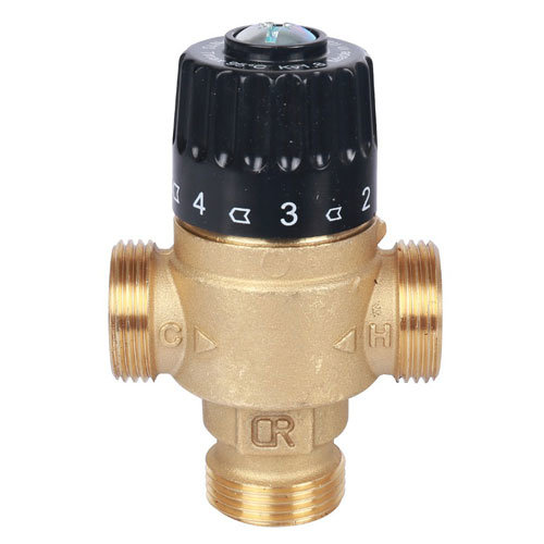 Клапан термосмесительный НР 35-60°С KV 2.3 м3/ч Stout 3/4" Stout